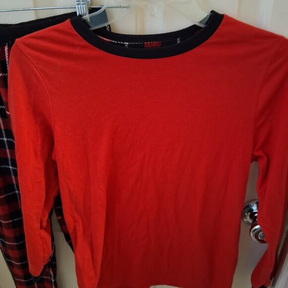 Boys 14 red plaid pajama set - Eddie Bauer - Picture 2 of 7